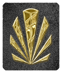 DF35-602-GD-SH-BK Gold Sunburst Shimmer Black